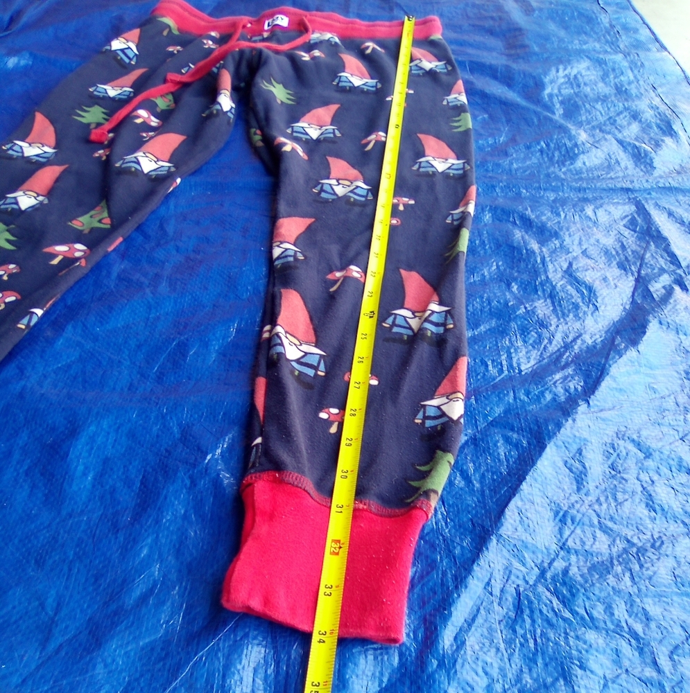 Lazy One Pajamas With Gnome Print - Red And Blue - image 5
